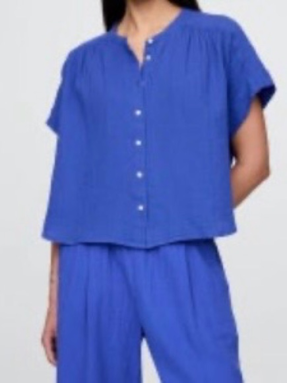 Cotton Gauze Dolman Shirt Gap - XXL